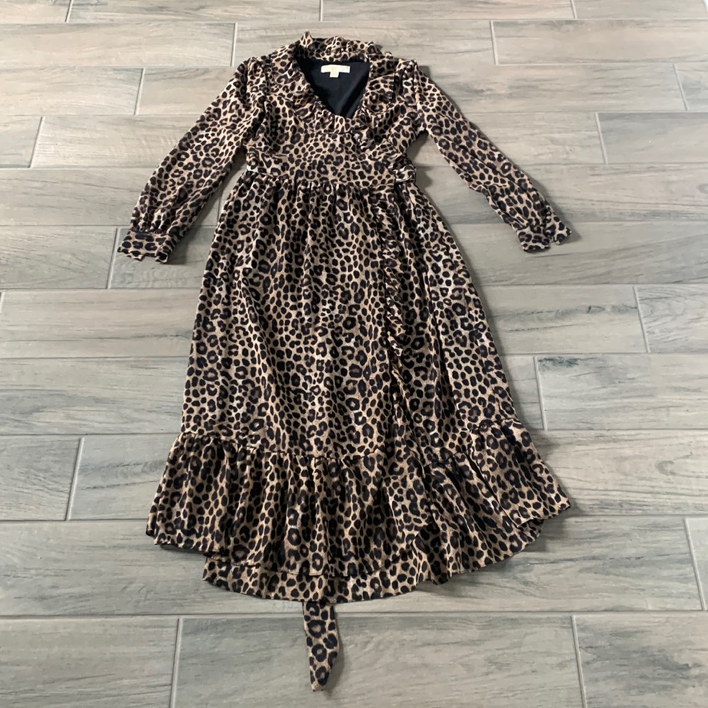 MICHAEL Michael Kors Leopard Print Maxi Dress